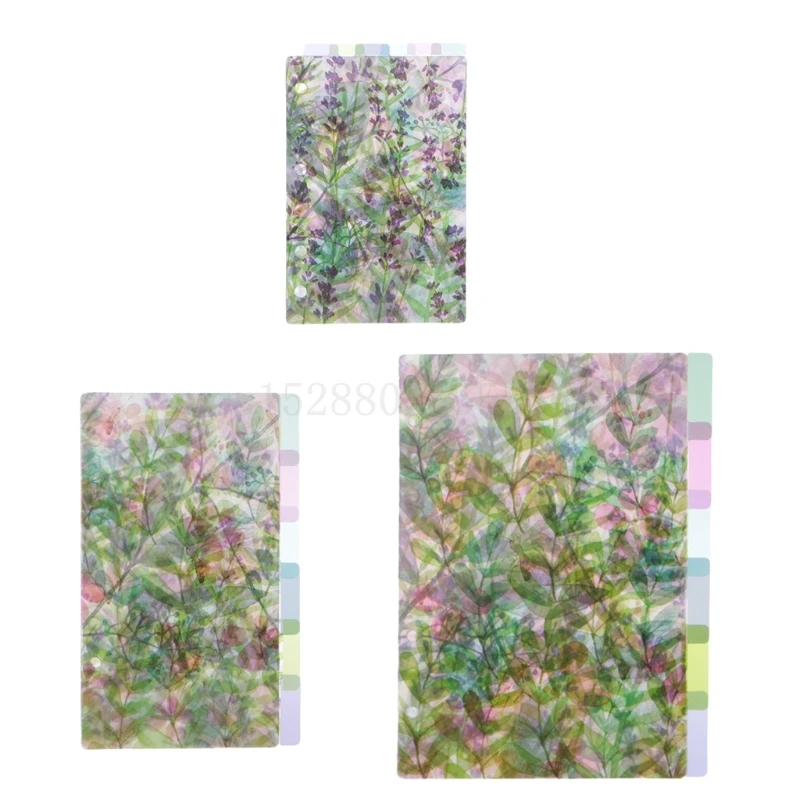 Notebook binder cover photocard binder craft storage binder A5 A6 A7 Catoon clear divider index pages Classified sorter For 6-Holes binder