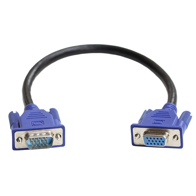 25 см 15Pin Full HD VGA D-Sub RGB проектор короткий видео кабель Шнур мужчин и женщин для монитора