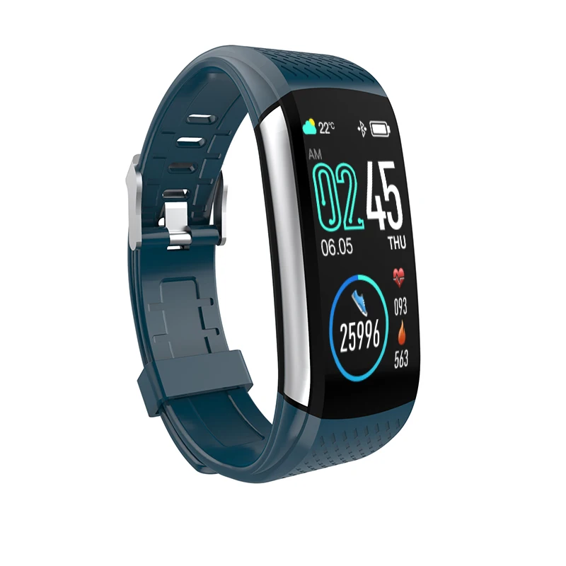 DARK BLUE ECG PPG здоровье Смарт фитнес спортивный браслет кровяное давление монитор сердечного ритма водонепроницаемые часы для Xiaomi huawei Honor - Цвет: DARK BLUE