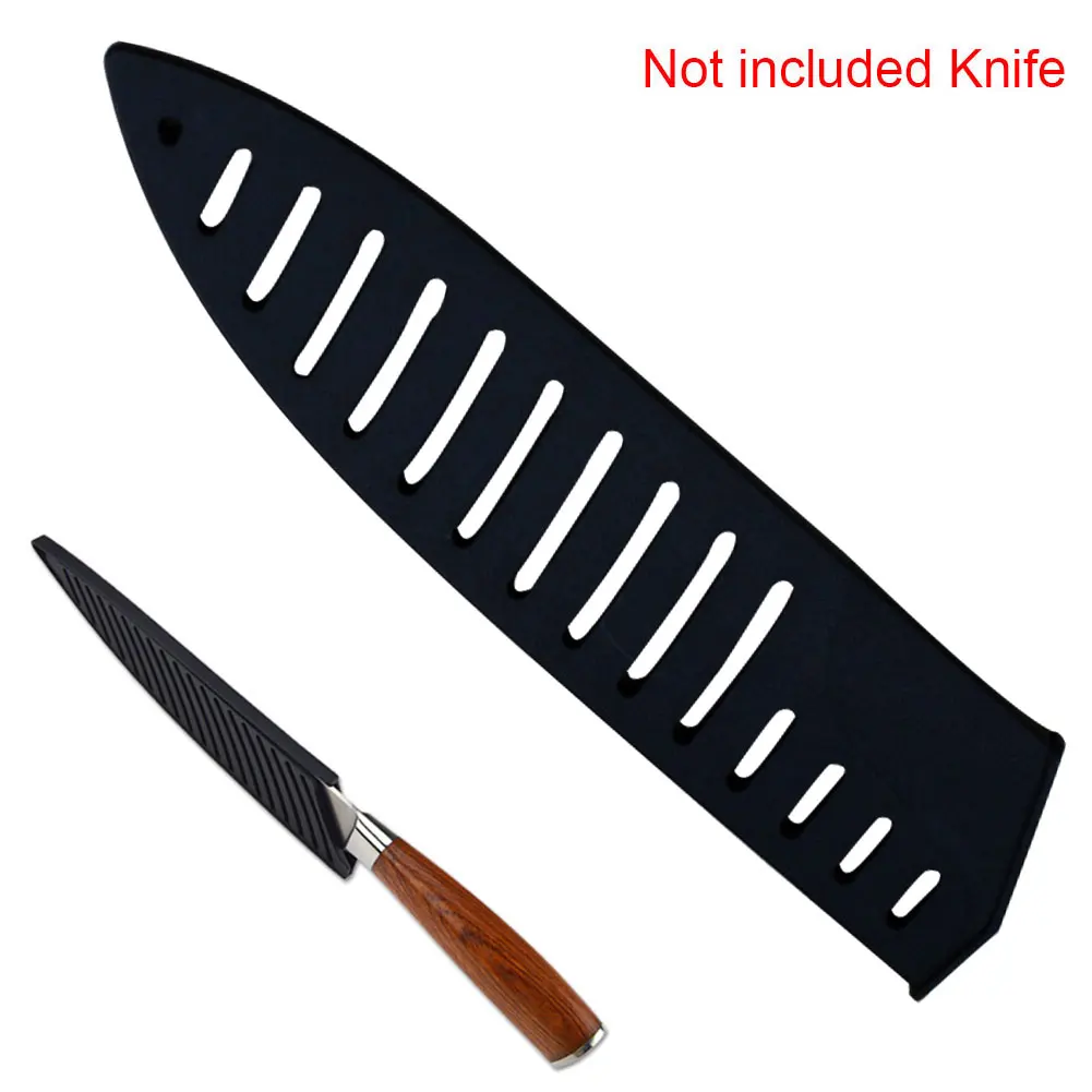 Для 8 дюймов для ножей, оболочка для ножей, товары для дома, протектор, прочный черный Практичный чехол для ножей, пластиковый защитный чехол, кухонная утварь