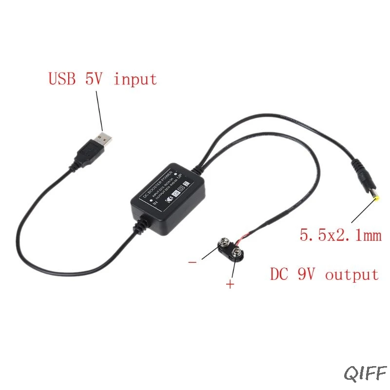 9 в батарея Eliminator USB 5 в Boost до 9 в кабель для мультиметра микрофона роутера