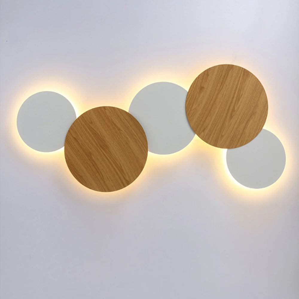 

Indoor LED Wall Lamp Living Room Decoration Wall Light Home Lighting Fixture Loft Stair Light Round/Square Aluminum Lamp