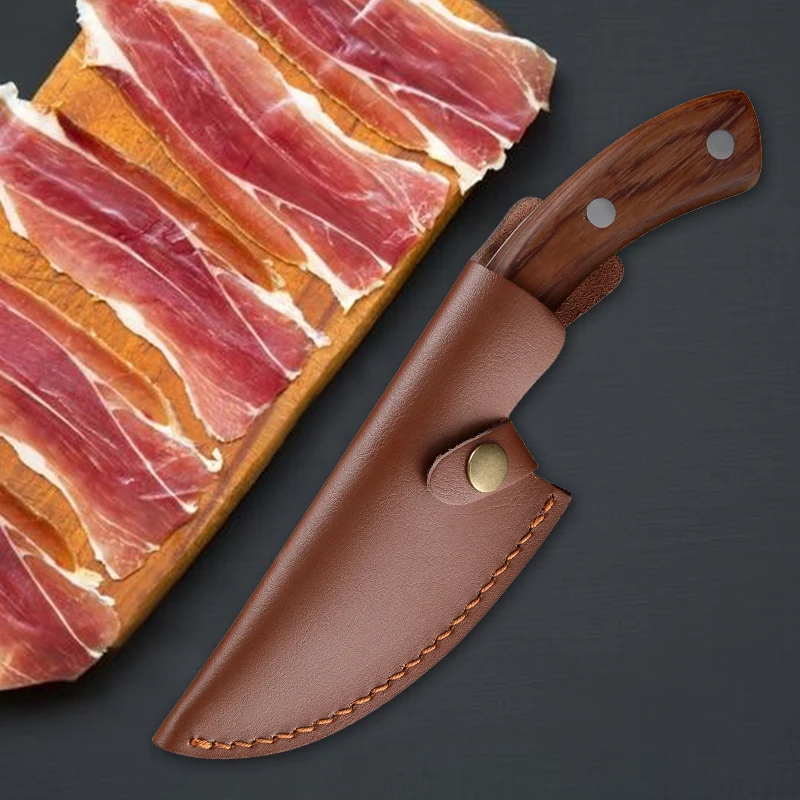 Кухонный нож для мясника из высокоуглеродистой стали ручной работы кованый рыбы