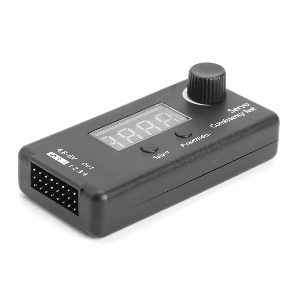 

DC 4.8-6V Mini 3 Modes Digital Servo/ESC Consistency Tester Steering Gear Measurement for RC Helicopter Airplane Car Tool
