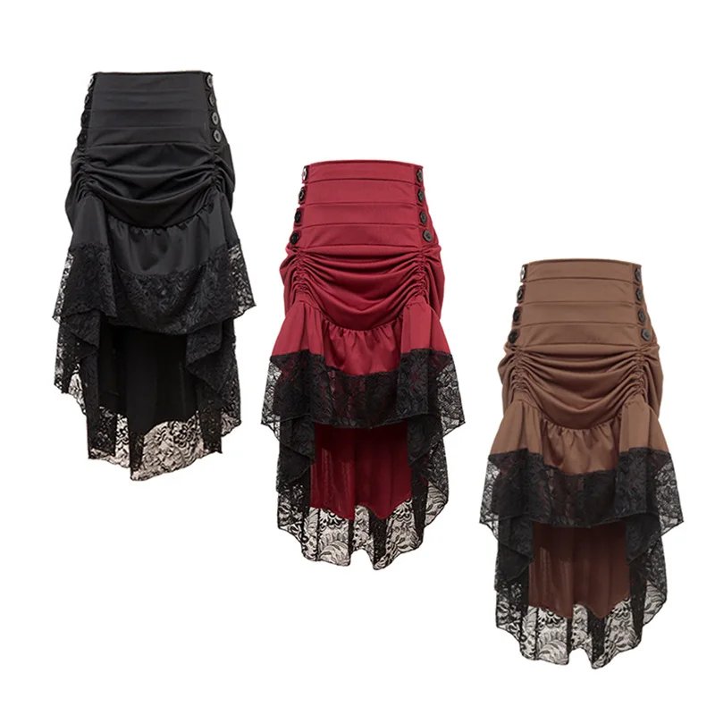 Красные юбки Лолиты дворцовый ретро-стиль европейская одежда готическая юбка