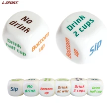 1pcs Adult Party Game Playing Drinking Wine Mora Dice Games Gambling Drink Decider Dice Wedding Party Favor Decoration