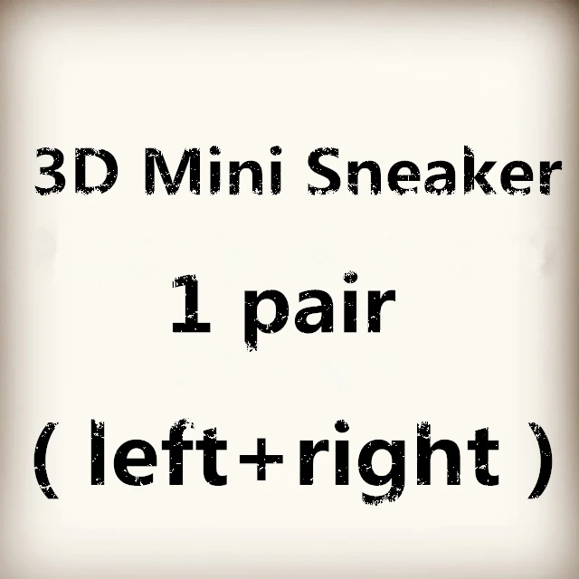 3D Мини кроссовки брелок телефон ремешок для дропшиппинг и - Цвет: 1 pair