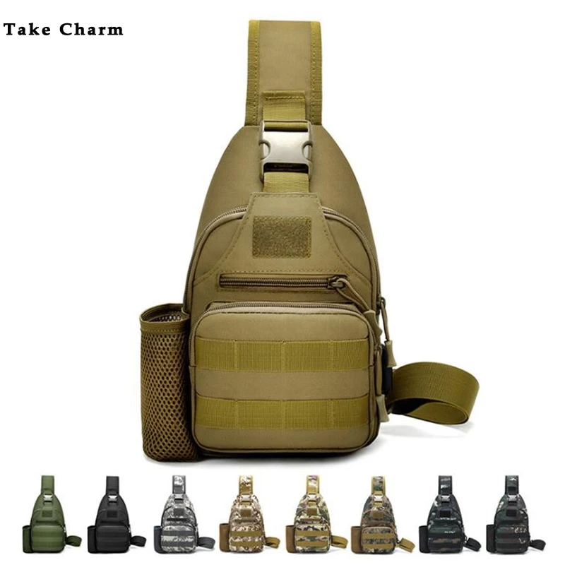 Мужская холщовая нагрудная сумка для путешествий на короткие расстояния, водонепроницаемая и переносная женская военная спортивная сумка через плечо с разъемом USB