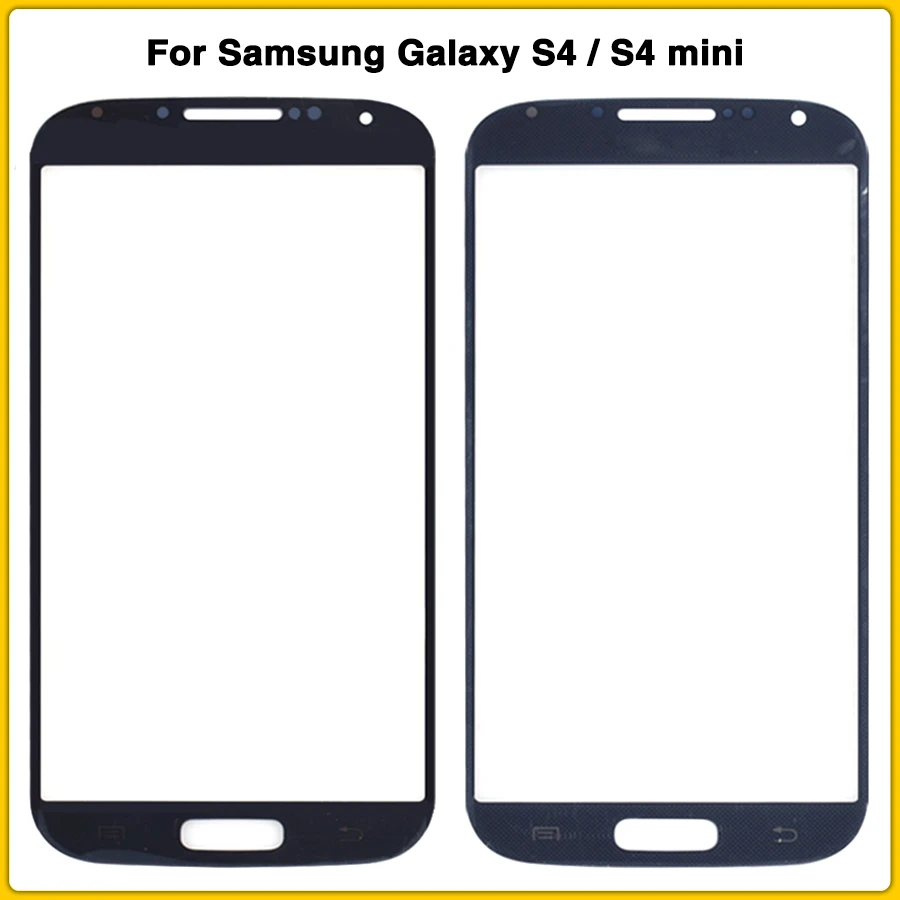 Новое Переднее стекло S4 LCD для Samsung Galaxy mini I9500 I9505 I9195 I9190 внешнее сенсорный экран