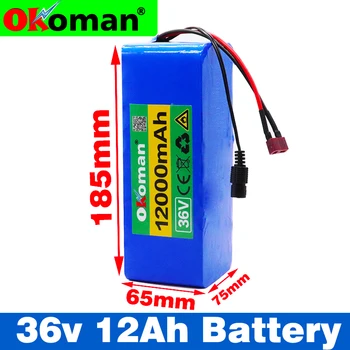 

36V battery 10S4P 12Ah 18650 lithium battery pack 500W high power battery 42V 12000mAh Ebike electric bicycle BMS