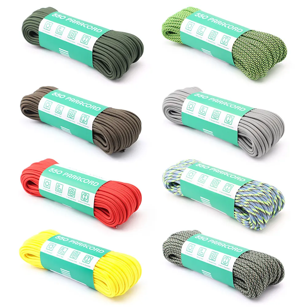 31M Paracord For DIY Beads Paracord Cord Lanyard Bracelet Braided Rope 4mm