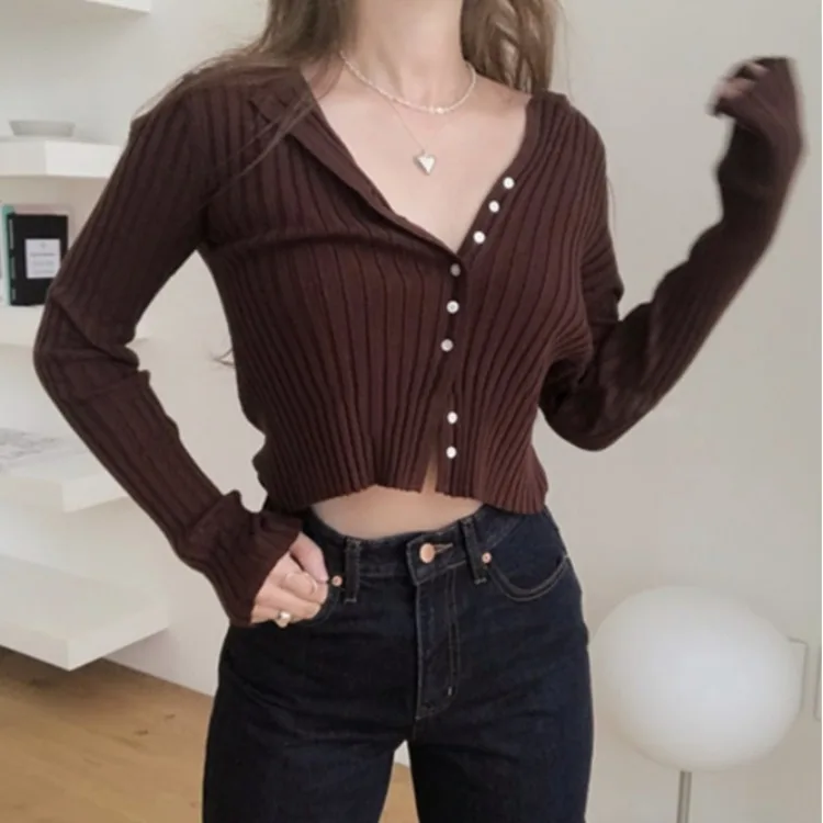 

Women Winter Jacket Knitted Cardigan Full Sleeve Single Breasted Tunic Bodycon Streetwear Solid Knitting Autumn Casual Knittwear