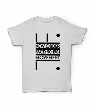 

New Order Movement T Shirt 80's synth rock new wave Blue Monday Bizarre love