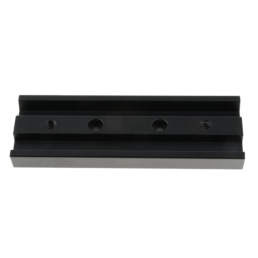 Metal Astronomical Telescope Parts 130mm Dovetail Mounting Plate Astronomical Equipment Connection Board - Black
