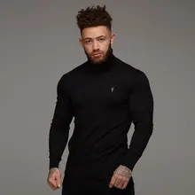 Новинка, Стильные топы для занятий спортом на открытом воздухе с высоким воротником и длинным рукавом