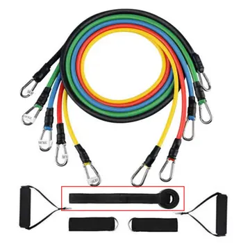 

11 Pcs/Set Latex Resistance Bands Crossfit Training Exercise Yoga Tubes Pull Rope,Rubber Expander Elastic Bands Fitness with Bag
