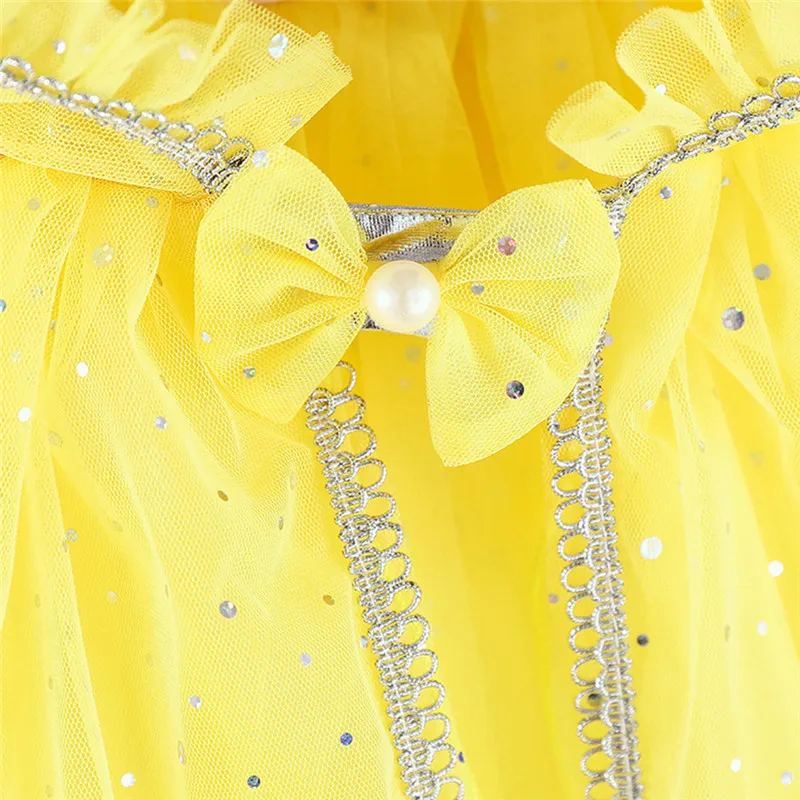 Party ball performance cloak Kids Girls Cosplay Princess Pageant Gown Cape Birthday Party Hooded Cloak #4AA20 (23)