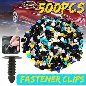 

1Set /500Pcs Auto Mixed Universal Mixed Auto Fastener Car Bumper Clips Retainer Car Fastener Rivet Door Panel Liner for all car