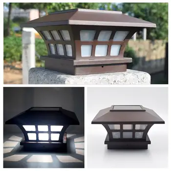 

4pcs Solar Light Fence Light IP65 Outdoor Solar Lamp For Garden Decoration Gate Fence Wall Courtyard Cottage Solar Lamp