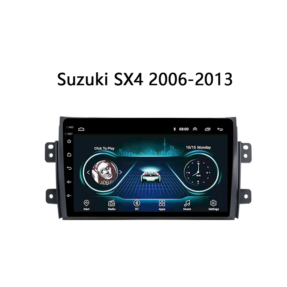 Для Suzuki SX4 Автомобильный радиоприемник 2006 2007 2008 2009-2012 Android 8 19 &quotgps-навигация DVD с