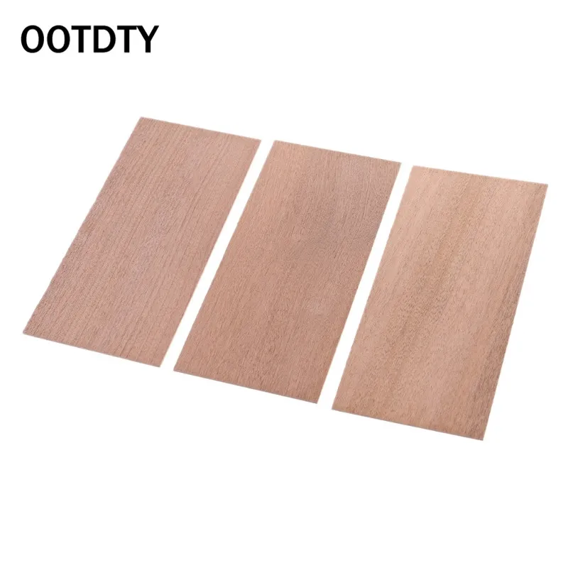 OOTDTY 3 шт. гитарные части головы шпона Sapele деревянный головной убор lutier Tonewood DIY инструмент