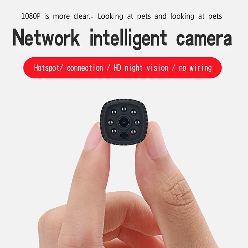 1080P широкоугольная мини беспроводная Wi-Fi камера ИК Ночное Видение телефон APP