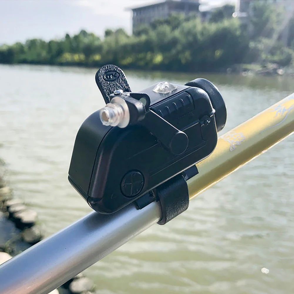 Новая электронная сигнализация для рыбалки, регулируемая громкость, удочка, сигнальное устройство, наживка, светочувствительная сигнализация для укуса рыбы
