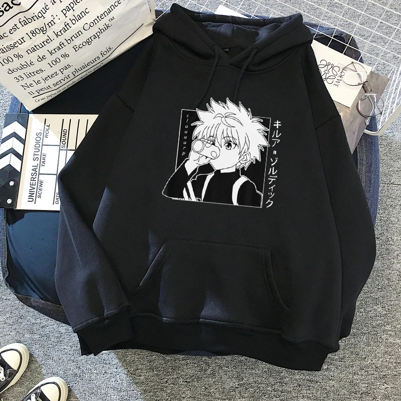 Осень-зима 2021 мужские и женские толстовки с капюшоном принтом Hunter x худи Killua Zoldyck в