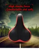 Wide Thicken Bicycle Saddle Seat Soft Silicone With Reflective Stickers MTB Road Bike Rear Light  Cycling Hollow Cushion Saddle ► Photo 2/6