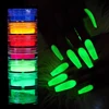 6PCS Ultrafine Fluorescent Nail Powder Kit Neon Phosphor Colorful Nail Art Glitter Pigment 3D Glow Luminous Dust Decorations ► Photo 3/6