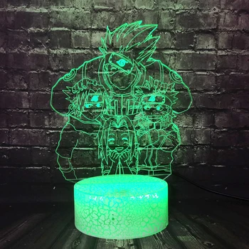 

Crack Table Lamp Japan sasuke Sakura Naruto Family Smart Sensor Touch Change Sleep Mood Night Light Holiday Xmas Friend Toy