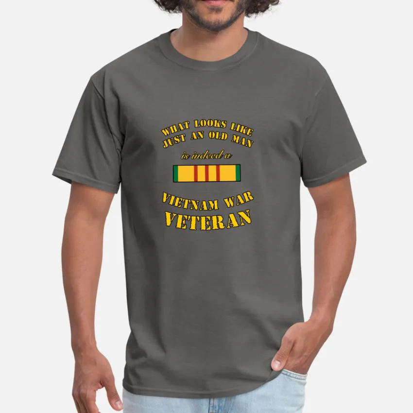 Vietnam War Veteran футболка Marine Birthday Army Soldier | Мужская одежда
