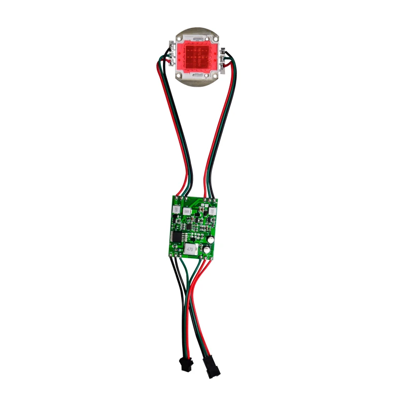 WS2811 고출력 LED 픽셀 모듈; DC12-24V 입력; 30W 주소 지정 가능 RGB 풀 컬러 픽셀 투광등
