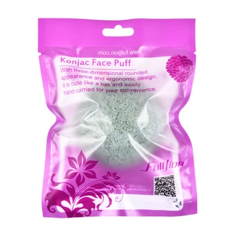 

Fulljion Natural Konjac Cosmetic Puff Facial Sponge Face Cleanse Washing Facial Care Face Powder Makeup Tools Dark Green