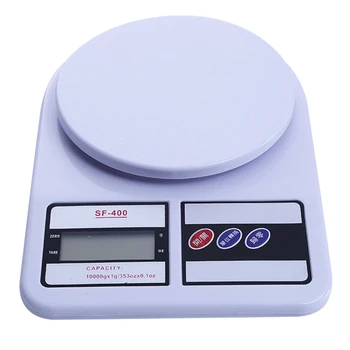 

Electronic Digital Scale 10Kg/1g Kitchen Scale Precise Food Scale with LCD Display for Kitchen Office 66CY