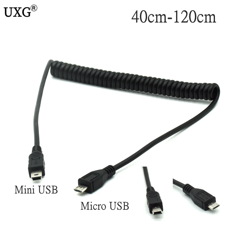 Спиральный переходник с разъемом Micro USB B 5 Pin папа на Mini 3 фута | Компьютеры и офис