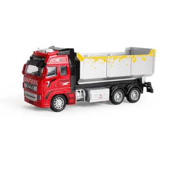 

Red Alloy Pull Back Engineer Truck Educational Engineering Dumper Truck Toys Car For Childrens Kids Gift