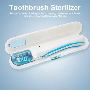 

Multifunctional Ultraviolet Toothbrush Disinfection Sterilizer Portable Antibacteria UV Toothbrush Disinfector Box for Traval