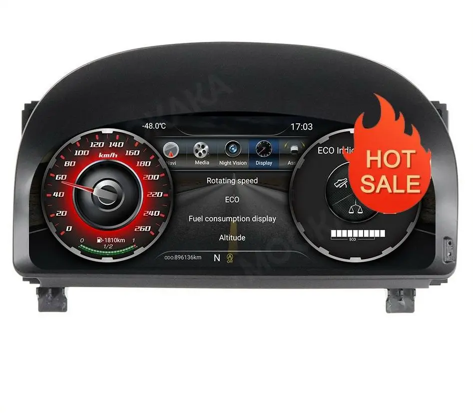 

12.3 Inch Car LCD Cluster Instrument For Toyota Alphard 20 Series 2008 - 2014 Multimedia Player Dashboard Modification