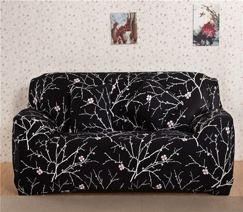 

Solid Color Sofa Cover All Edges Included Elasticity Sofa Slipcover Combination Sofa Cover Single Double Three Four-people Full