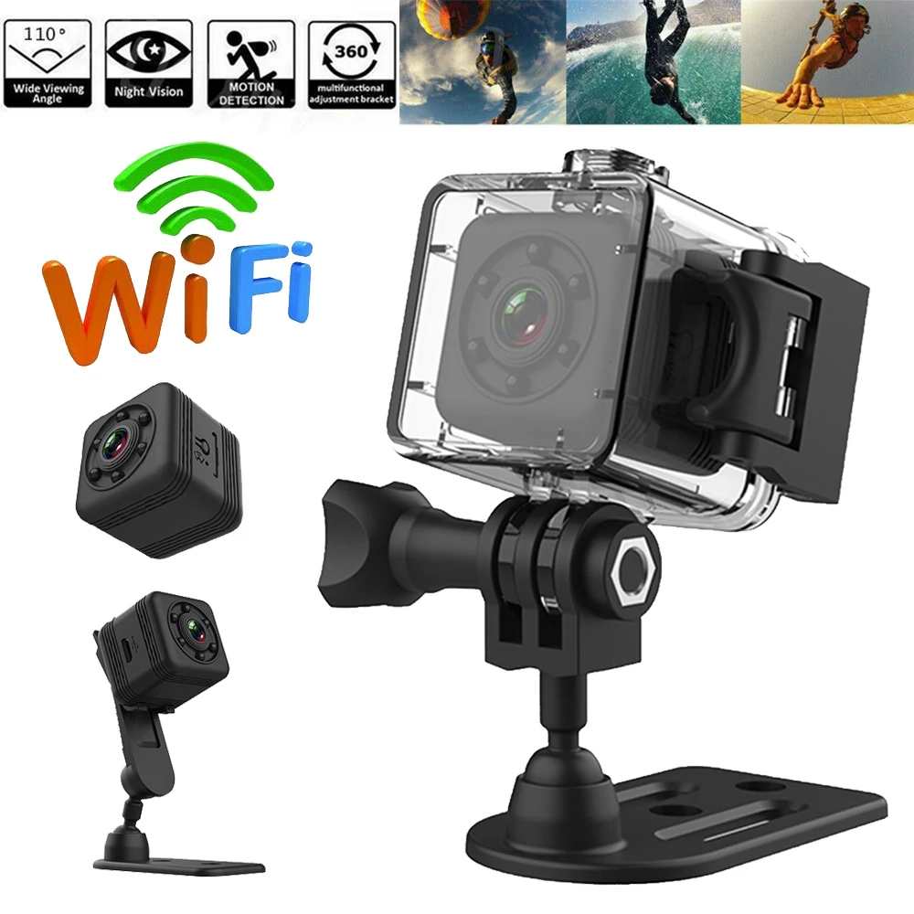 Sq29 Hd 1080p Mini Wifi Camera Sport Action Camera Waterproof Dv