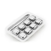 Заморозка кубиков льда из нержавеющей стали многоразовый барный винный камни-охладители кубики льда производитель виски, пиво напитки охладитель льда Кухонные гаджеты