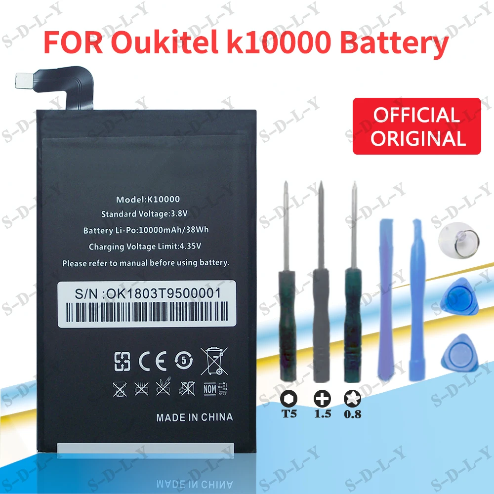

Oukitel k10000 Battery 100% New High Quality 10000Mah Battery Replacement Backup Battery For Oukitel k10000 +Tracking + tools