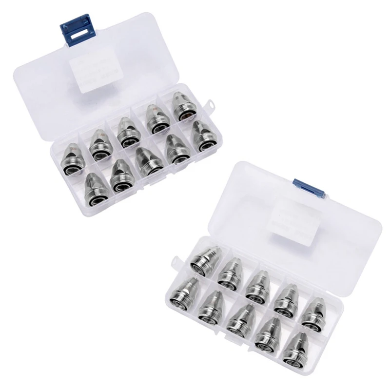 20Pcs P80 Plasma Cutter Torch Electrode Nozzle Combination Set for Air Plasma Metal Cutting