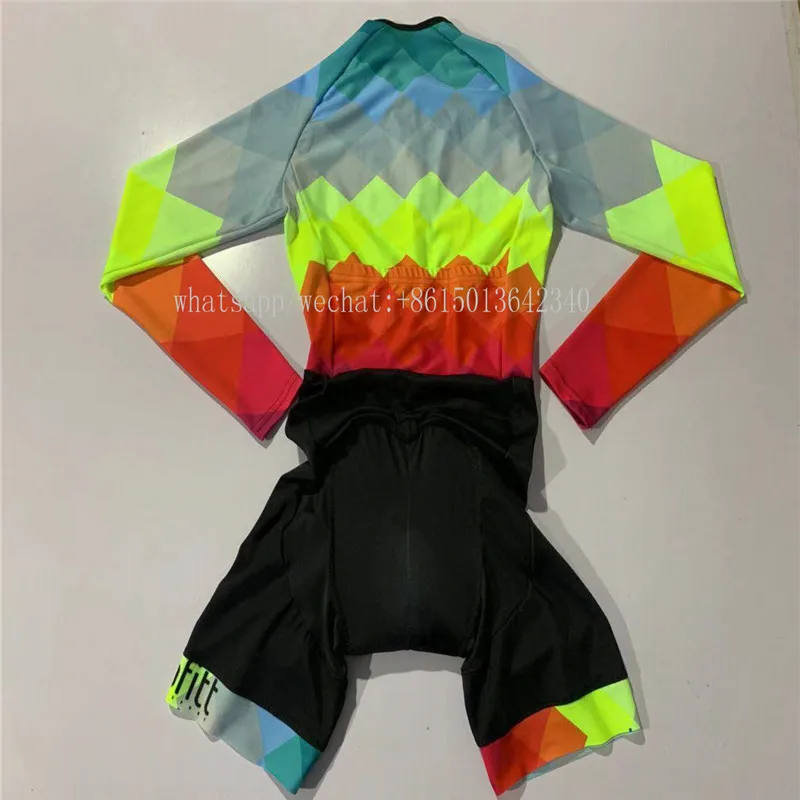 Kafitt pro team женский триатлон с длинным рукавом сиамский боди Джерси гоночный костюм maillot ropa гелевая Подушка ciclismo на заказ