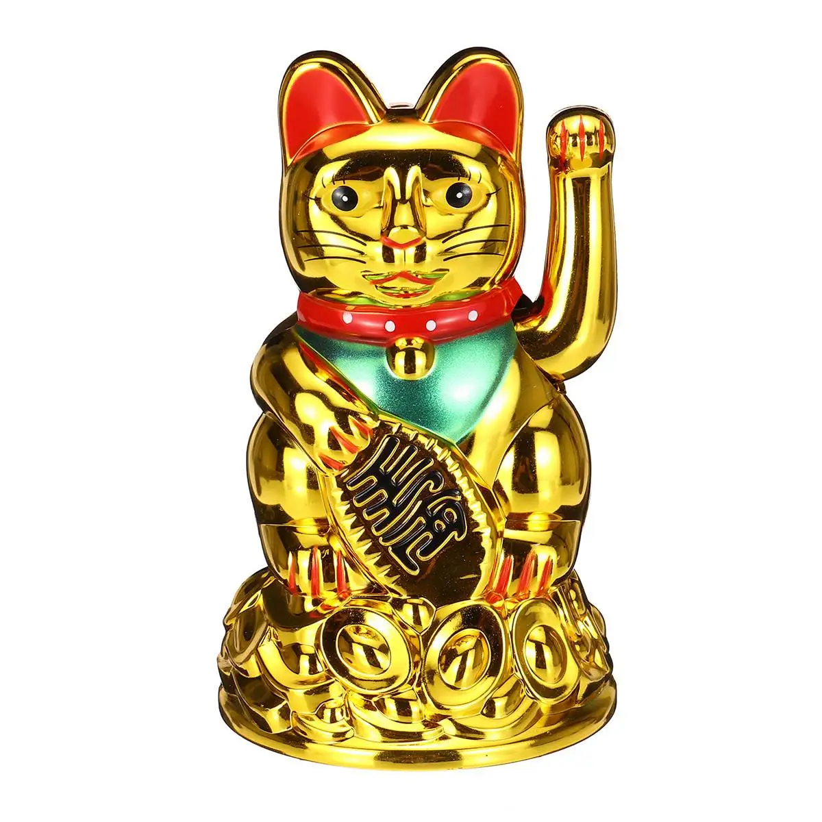 Китайский Богатство счастливый развевающийся Кот Электрический Maneki автомобиль интерьерный дисплей украшение автомобиля орнамент для сиденья дома прекрасный Декор Куклы - Название цвета: Золотой