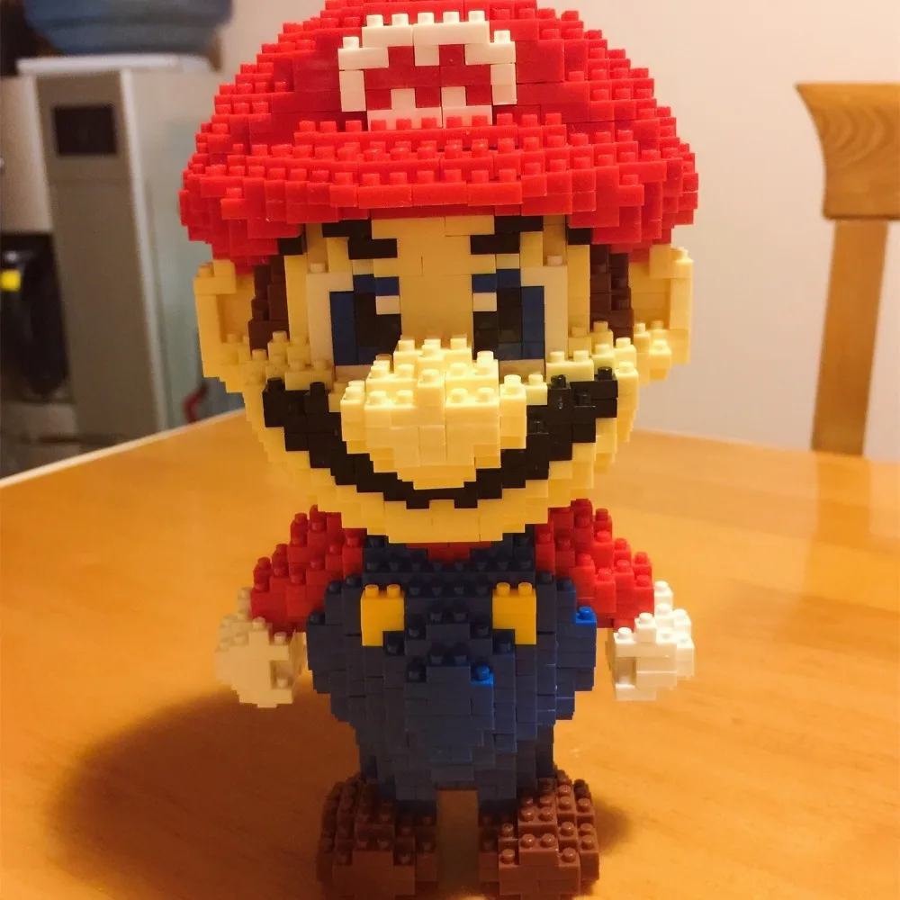 Модель строительных блоков Mario Bros Yoshi серия мультфильм juguetes Аниме фигурки