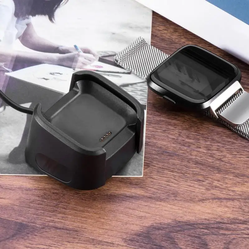 USB Проводное зарядное устройство 1 м для Fitbit Versa2 Versa Lite Versa Smart Watch Plug and Play удобное и быстрое управление