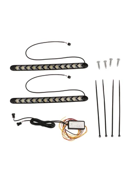 

turn signal Arrow Flasher DRL black bottom 12 lights Two-color daytime running light with streamer