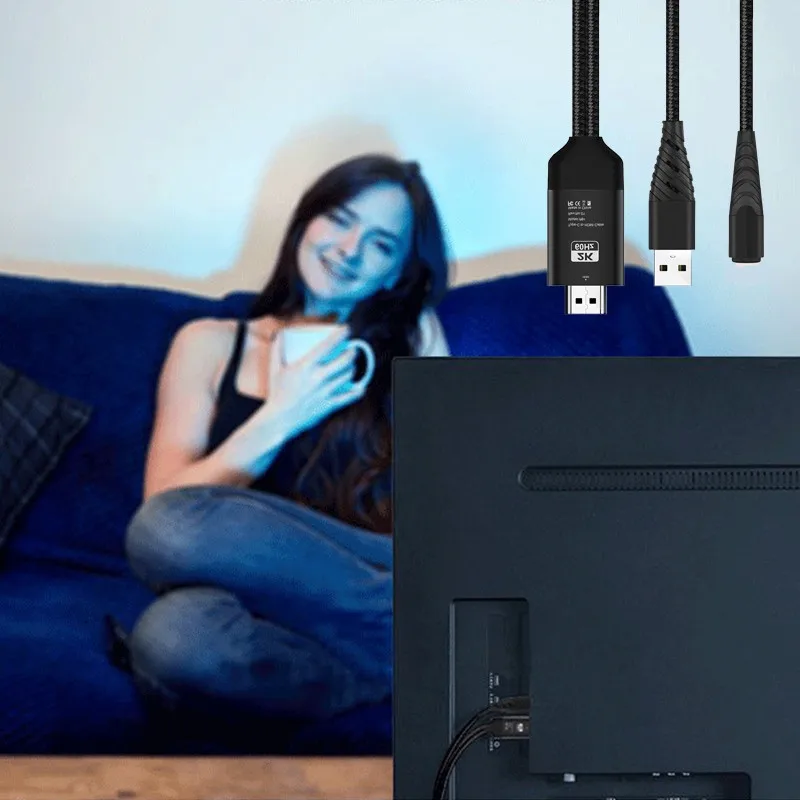 8 Pin кабель для HDMI HD ТВ адаптеру HDMI/VGA/AV USB 2 м HDMI 1080P Smart конвертер Кабель-адаптер для Apple ТВ для IPhone HD